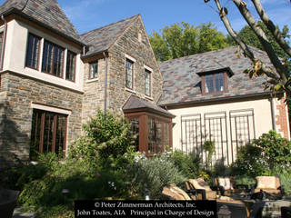 New English Estate House - Gladwyne, PA, John Toates Architecture and Design John Toates Architecture and Design Rumah Klasik