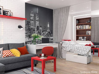 Однокомнатная квартира в Обнинске, Мария Трифанова Мария Трифанова Living room