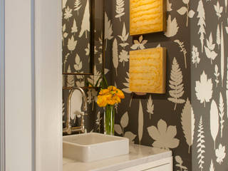 Denver Country Club Home, Andrea Schumacher Interiors Andrea Schumacher Interiors Classic style bathroom wallpaper,vanity,'