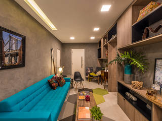 Apartamento Casal, Viviane De Pinho Arquitetura Viviane De Pinho Arquitetura Living room