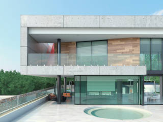 Casa de playa, Area5 arquitectura SAS Area5 arquitectura SAS Дома в стиле модерн Бетон Серый