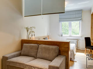Mieszkanie dla singla, Perfect Space Perfect Space Modern living room