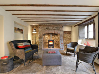 Miner's Cottage I, design storey design storey Eclectic style living room