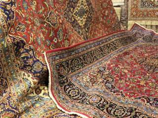 Hand Knotted Carpet, Capital Carpet Company Capital Carpet Company Pavimentos Lã Laranja