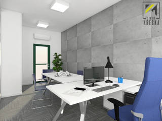 Projekt przestrzeni biurowej, Kreska. Studio projektowania wnętrz Kreska. Studio projektowania wnętrz
