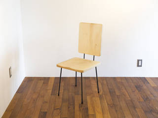 無垢 チェア（椅子） 銀杏, SSD建築士事務所株式会社 SSD建築士事務所株式会社 Living room Wood Wood effect