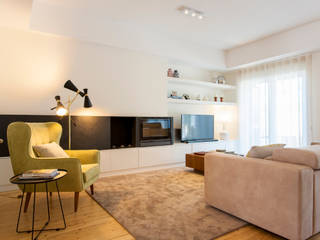 Moradia c/ 2 quartos - Cascais, Traço Magenta - Design de Interiores Traço Magenta - Design de Interiores Salas de estilo moderno Beige