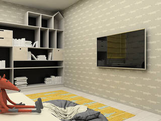 FOX, Polka architecture studio Polka architecture studio Nursery/kid’s room