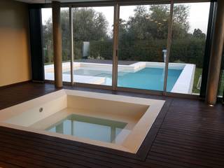 Casa Los Olivos 1, Saleme Sanchez Arquitectos Saleme Sanchez Arquitectos Modern Spa Wood Wood effect