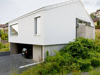 wohnhaus p, sebastian kolm architekturfotografie sebastian kolm architekturfotografie Rumah Modern