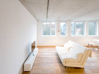 wohnung t1, sebastian kolm architekturfotografie sebastian kolm architekturfotografie Ruang Keluarga Modern