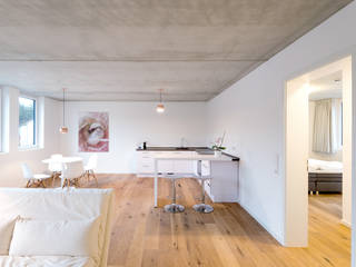 wohnung t1, sebastian kolm architekturfotografie sebastian kolm architekturfotografie 现代客厅設計點子、靈感 & 圖片