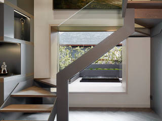 ÁTICO VIBAR, Molins Design Molins Design Modern Corridor, Hallway and Staircase