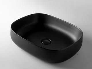 Lavabi bagno, bagno chic bagno chic Baños de estilo moderno Cerámico Negro