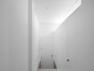 CASAS MM, RM arquitectura RM arquitectura Couloir, entrée, escaliers minimalistes