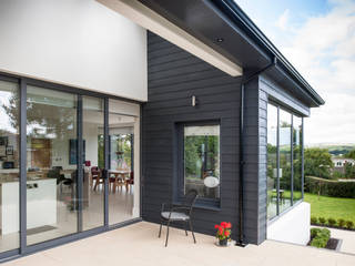 Contemporary replacement dwelling and redevelopment of the large private town centre garden, Des Ewing Residential Architects Des Ewing Residential Architects Modern houses