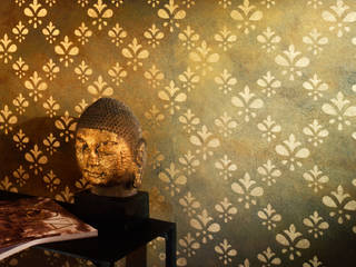 Iron and Gold, Architects Paper Architects Paper Asian style walls & floors Amber/Gold