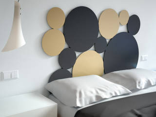 Colección COTTON, MANOLODURANDISEÑO MANOLODURANDISEÑO Modern style bedroom Iron/Steel