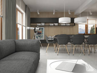 Dom 2 - Kraków, Dream Design Dream Design Modern living room