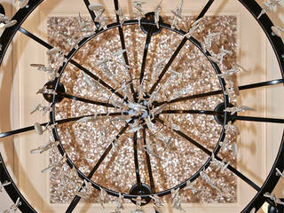 Random Chip Freshwater Mosaic Ceiling, ShellShock Designs ShellShock Designs Phòng ăn phong cách hiện đại Gạch ốp lát