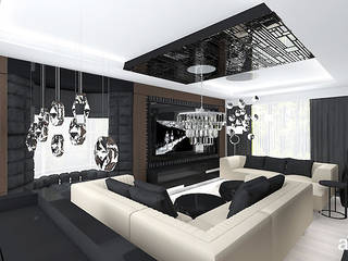 RETRO FUTURIST | Wnętrze domu , ARTDESIGN architektura wnętrz ARTDESIGN architektura wnętrz Modern living room