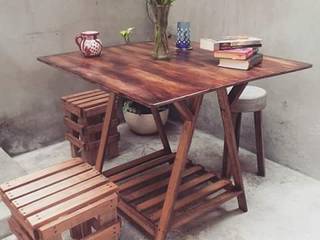 Comedor Aurora, Departamento Seis Departamento Seis Eclectic style dining room Wood Wood effect