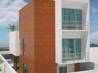 Brick House, LOFT ESTUDIO arquitectura y diseño LOFT ESTUDIO arquitectura y diseño Modern houses