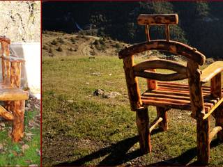 garden furniture(bahçe mobilyası), Coşkun Ahşap Dekorasyon Coşkun Ahşap Dekorasyon Rustic style garden Wood Wood effect