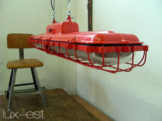 "MAARGITTA FIRE" Industrie Design Fabrik Bunker Lampe EOW Loft, Lux-Est Lux-Est Commercial spaces Metal Gastronomy