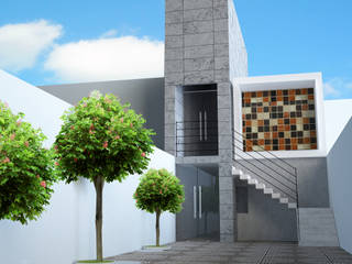 Casa AJ, Perspectiva Arquitectos México Perspectiva Arquitectos México Casas modernas Concreto