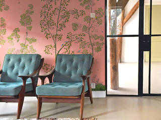 Hand-painted wallpaper - Dutchoiserie V, Snijder&CO Snijder&CO Salas de estar clássicas