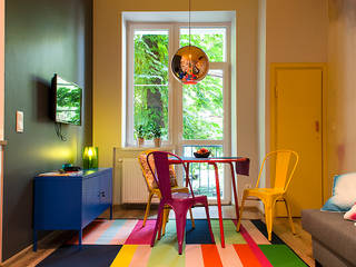 Apartament DISCO, Finchstudio Finchstudio Modern Living Room Multicolored