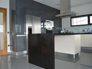 Cozinha em termolaminado com ilha, Ansidecor Ansidecor Kitchen Engineered Wood Transparent