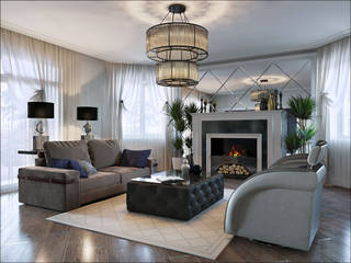 ПЕРЛАМУТРОВЫЙ СОН, GOODESIGN GOODESIGN Eclectic style living room