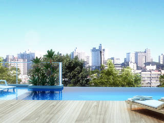 Paradiso, André Petracco Arquitetura André Petracco Arquitetura 모던스타일 수영장