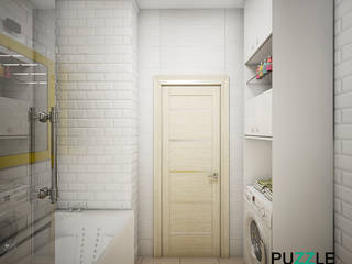 Дизайн-проект в современном стиле, PUZZLE PUZZLE 現代浴室設計點子、靈感&圖片