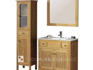 Muebles de baño Rústicos-Natural, TODO MUEBLES DE BAÑO TODO MUEBLES DE BAÑO Baños rústicos