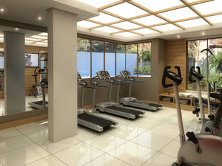 Matisse, André Petracco Arquitetura André Petracco Arquitetura Ruang Fitness