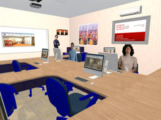 Sala de aula contemporânea , Ateliê Santa Clara Interiores Ateliê Santa Clara Interiores Commercial spaces MDF