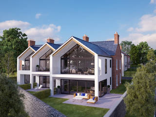 Open plan apartments forming part of a larger residential development in Hillsborough, Co. Down, Des Ewing Residential Architects Des Ewing Residential Architects Будинки