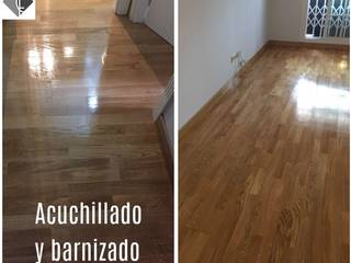 Acuchillado y barnizado de parqué en viviendas, Fecofer, Proyectos y Reformas Fecofer, Proyectos y Reformas Klassieke slaapkamers Hout Hout