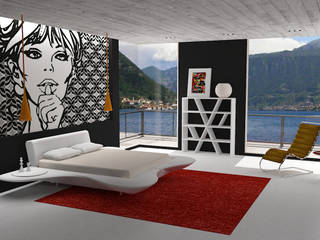 pop art room on the lake, michel marchesi design michel marchesi design