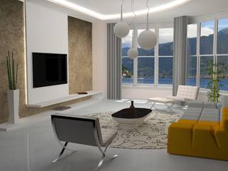 Living room in Iseo Lake, michel marchesi design michel marchesi design