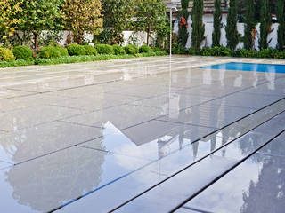 Stone covered Movable Floors, AGOR Engineering AGOR Engineering Modern pool