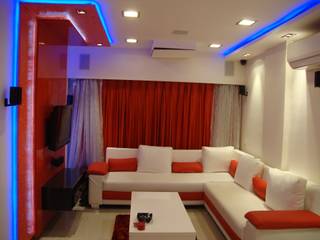 Contemporary Living Room with Home Automation, Takeaway Interiors Takeaway Interiors Living room