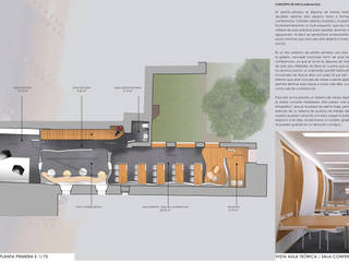 PROYECTO ACONDICIONAMIENTO DE LOCAL PARA NUEVA SEDE AGRUPACIÓN FOTOGRÁFICA , INHALO INTERIORISMO E INFOARQUITECTURA 3D INHALO INTERIORISMO E INFOARQUITECTURA 3D Ruang Komersial Kayu Buatan Transparent