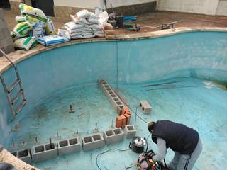 Renovación de piscina con sistema de lámina armada de PVC, Diaz Pools Diaz Pools