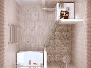 Дизайн санузла в ЖК "Каскад", Студия интерьерного дизайна happy.design Студия интерьерного дизайна happy.design Classic style bathroom