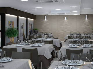 Design & Render - Progetto di restyling del ristorante pizzeria La Risacca -S.Agata Militello (ME), Santoro Design Render Santoro Design Render Commercial spaces