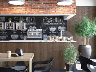 Progettazione e render Caffetteria del Borgo – Roma, Santoro Design Render Santoro Design Render Espacios comerciales